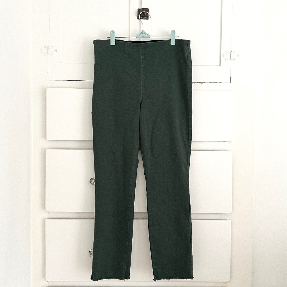 Frank & Eileen Derry Illusion Pull-On Jeans Green Size 31 - Picture 3 of 8